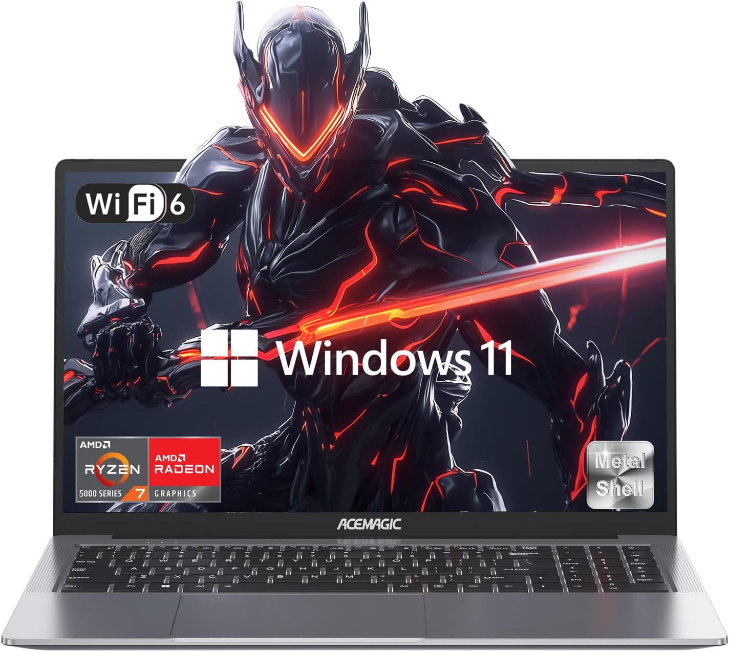 ACEMAGIC Laptop,Laptop with AMD Ryzen 7 5700U Processor(8C/16T, Up to 4.3GHz), 16.1-inch FHD Display, 16GB RAM 512GB ROM Laptop Computer Support WiFi 6, 53Wh Battery, with Backlit Keyboard