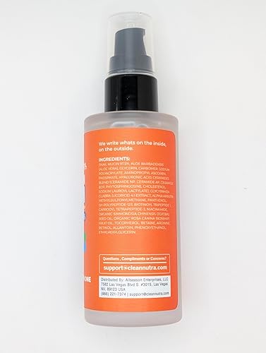 Miniatura 7 de Clean Beauty Suero de mucina de caracol con vitamina C, suero facial antienvejecimiento con ácido hialurónico, niacinamida, retinol, MSM, aloe vera