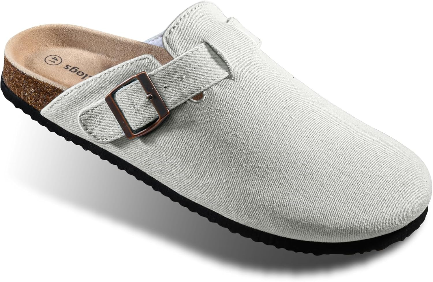 BULLIANT Clogs Slippers Sandals Nurse Work Shoes Men Women,Fleece-Lined Upper+Memory FOAD Cushioned Cork-Footbed