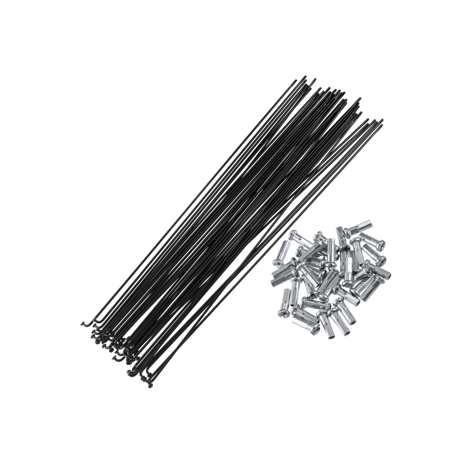 Partuto 36 Pcs Bicycle Steel Spokes 14G Bike Spoke 282mm Length with Nipples Replacement
