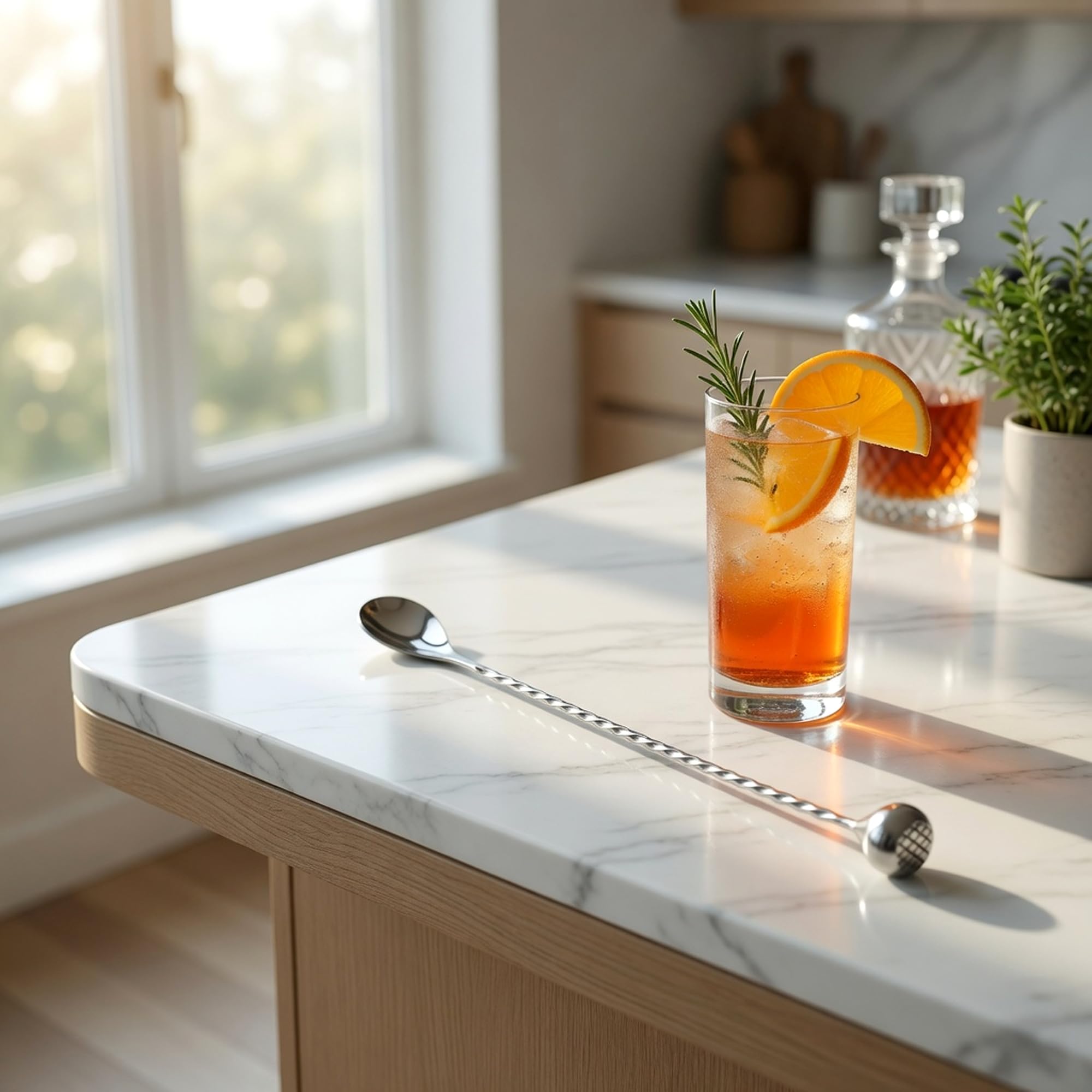 Homestia 2-in-1 Muddler Bar Spoon - Cocktail Mixing Tool -5