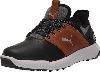 Puma Golf NA Men's Ignite Elevate Crafted Sneaker, Puma Black-Dusty Tan, 7 UK