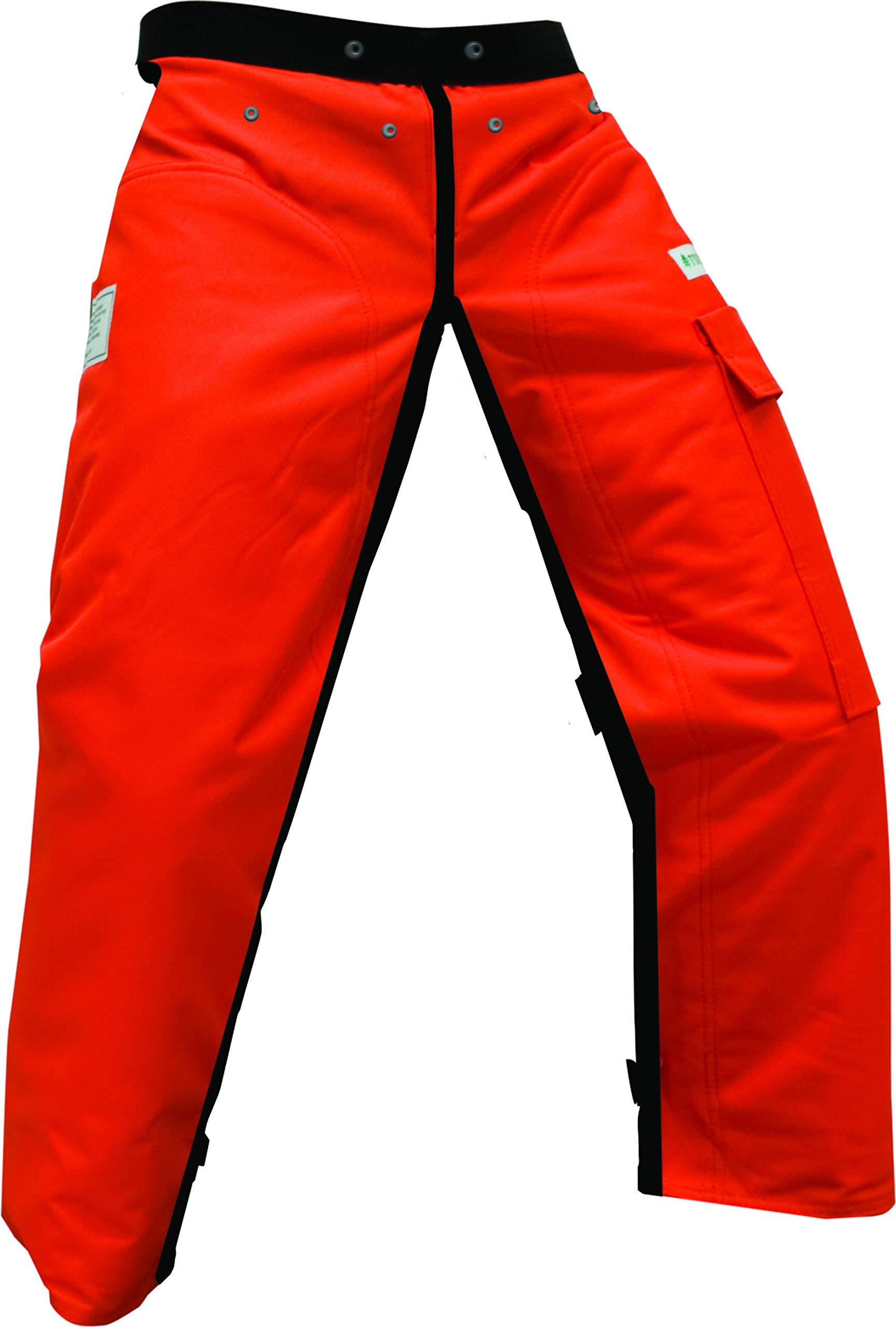 Forester Chainsaw Apron Chaps with Pocket, Orange 35" Length by Forester