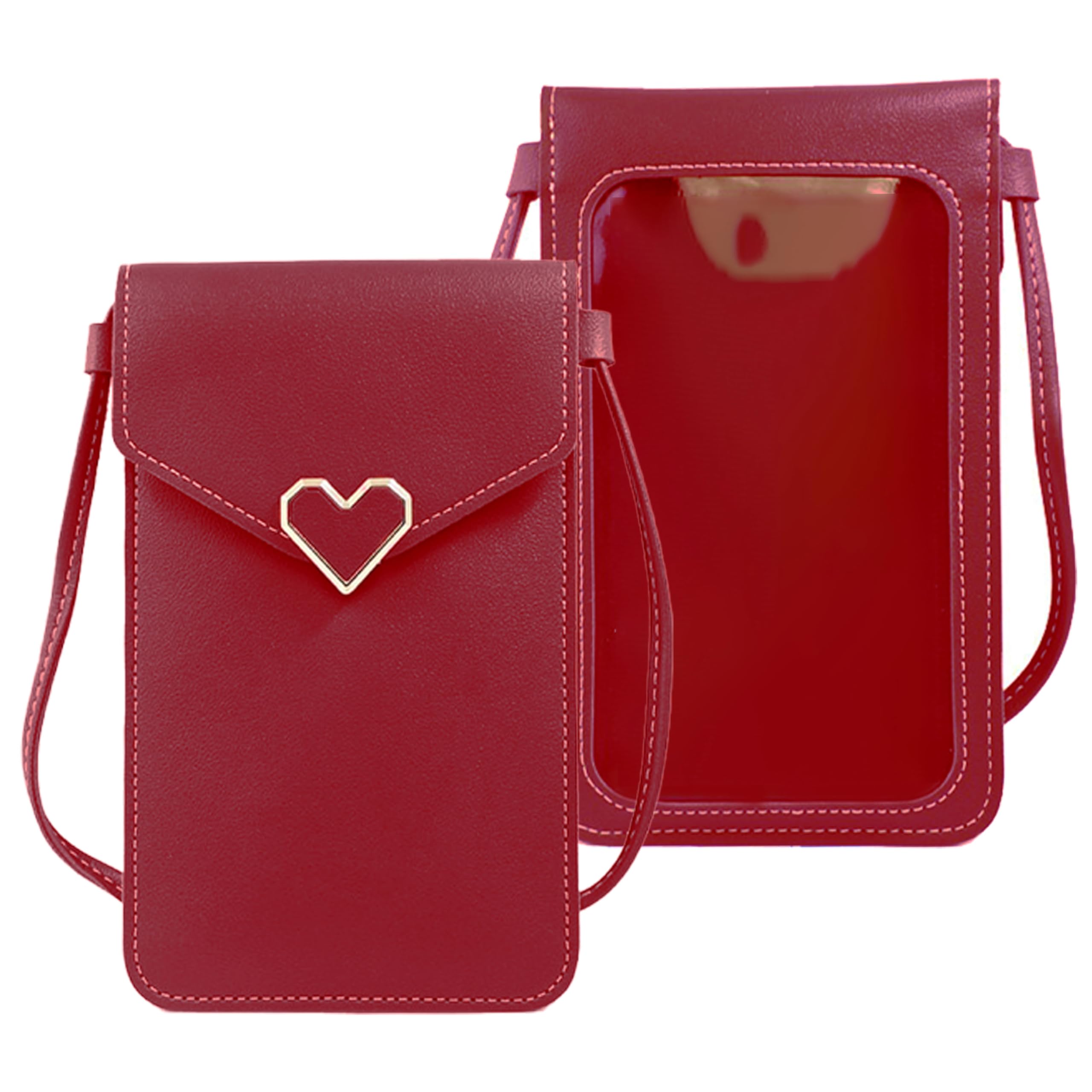 Kraptick Phone Sling Bag for Women - Phone Holder Sling Bag, Phone Crossbody Case, Hands-Free Phone Bag (Red) (B0CFY3F66V) Amazon Price History, Amazon Price Tracker