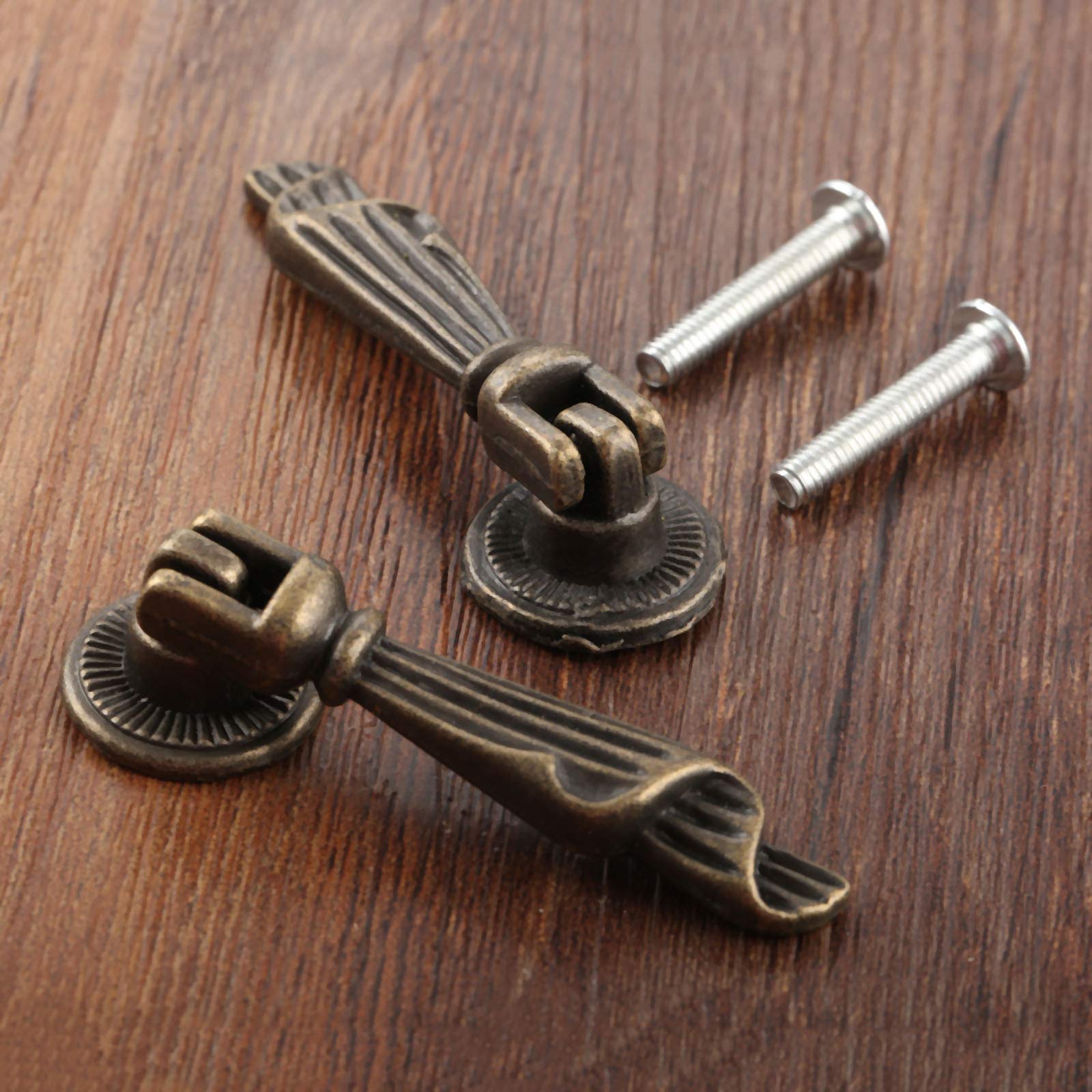 Antique Bronze Cabinet Pulls - Dophee Decorative Handles -6