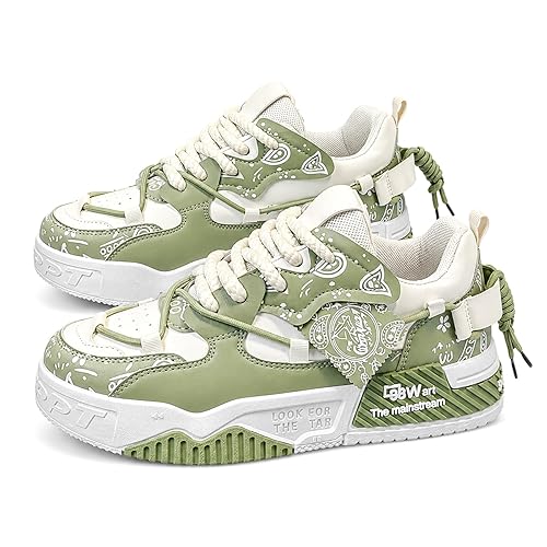 Platform Sneakers for Men 1.18" Chunky Sole Mens Walking Shoes