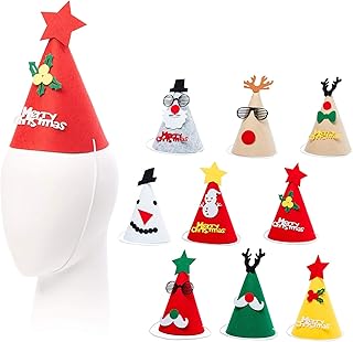 THE TWIDDLERS - Christmas Hats For Parties, Christmas Crackers, Novelty Xmas Hat - Festive Photo Props for Xmas Parties, Assorted Christmas Designs for Kids & Adults - Christmas Props Funny Hats