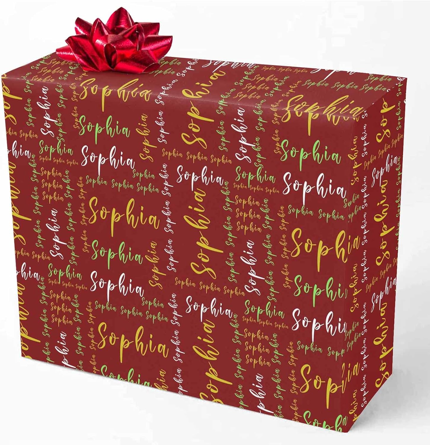 Artsadd Custom Monogram Wrapping Paper Roll for Adults