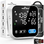 Appareil de pression artérielle Bluetooth pour usage domestique – Moniteur de pression artérielle intelligent Easy@Home avec application MyHeartPal gratuite, fonction vocale et écran LED, prend en charge les appareils Apple et Android, EBP-703T