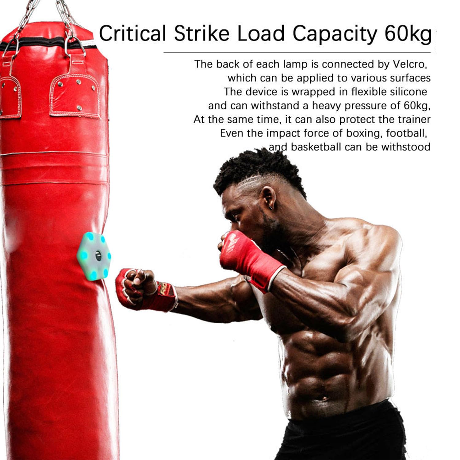 Światła treningowe dla dzieci, zestaw lamp treningowych z 4 kolorami światła, kąt widzenia 270 stopni i regulacja jasności, odległość wykrywania wysokości 40 m dla fizjoterapeutów