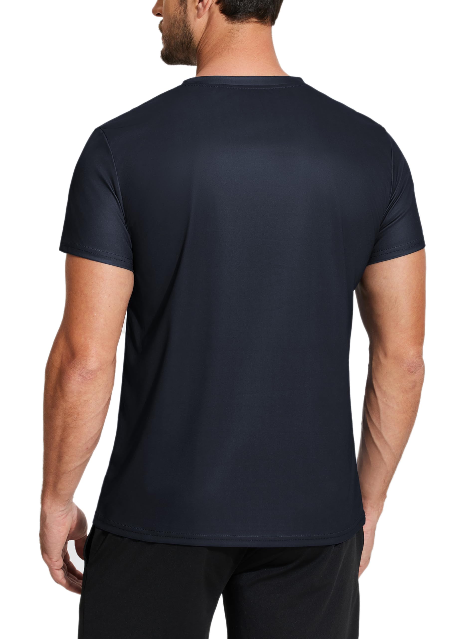 PINSPARK Camiseta Deportiva De Manga Corta Hombre, Transpirable, Secado RáPido, Correr Y Gimnasio, con Degradado — view 2