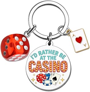 Slot Machine Keychain Casino Gifts for Women Men