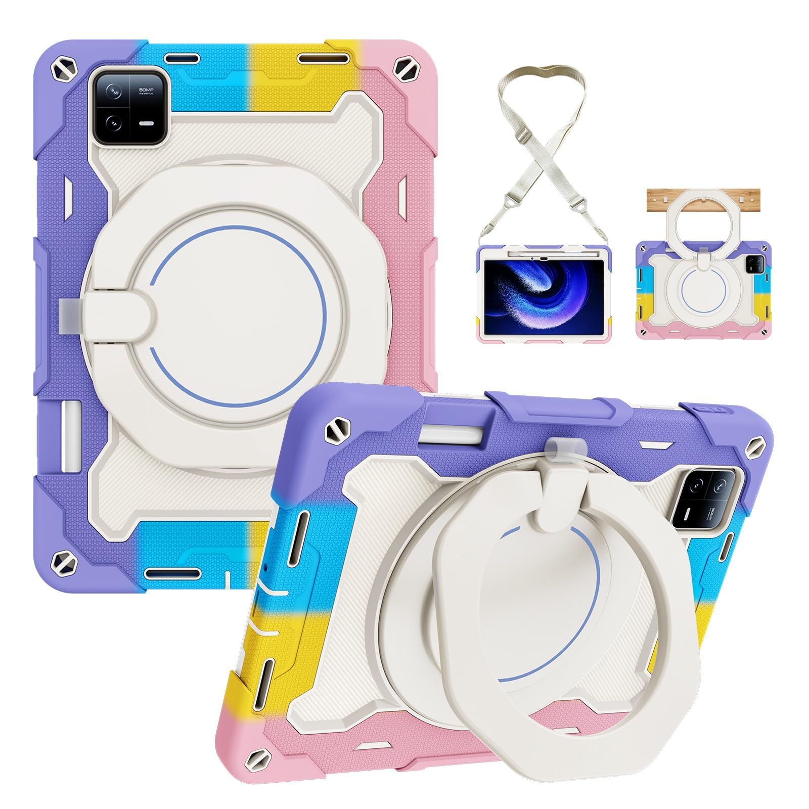 Coque Pour Xiaomi Mi Pad 6-6 Pro (11 Pouces, Modèle 2023, 6Ème Génération), Support Mince Dos Coque Pour Xiaomi Mi Pad 6-6 Pro (11 Pouces, Modèle 2023, 6Ème Génération), Support Mince Dos