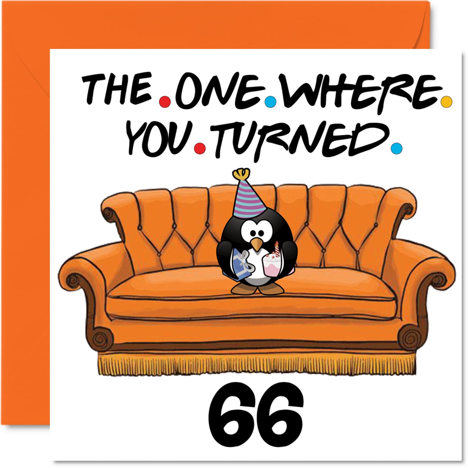 Fun 66th Birthday Cards for Men Woman - The Where - Funny Birthday Card for Dad Mum Grandad Nanny Grandma Gran Uncle Auntie Cousin, 145mm Greeting Cards, 66th Card