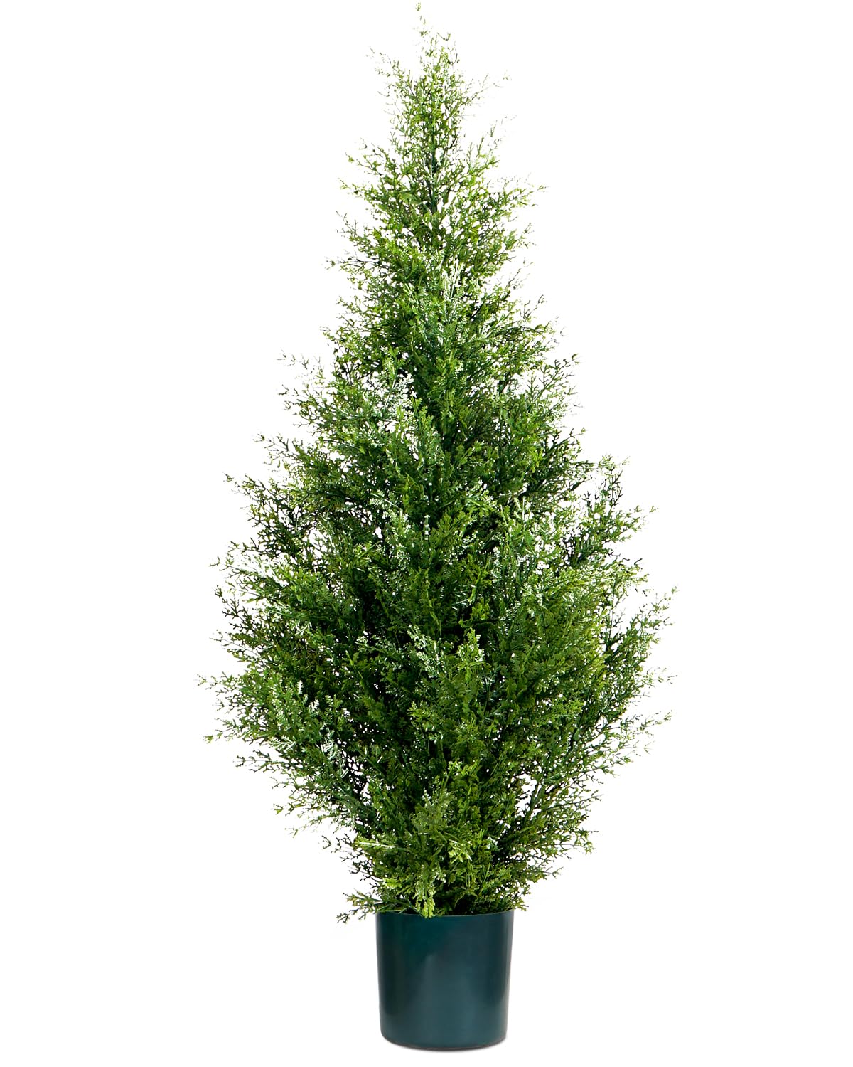 Leflos Albero di cedro artificiale, finto Cipresso di 90 cm, albero di cipresso artificiale per soggiorno, ufficio, festival e feste