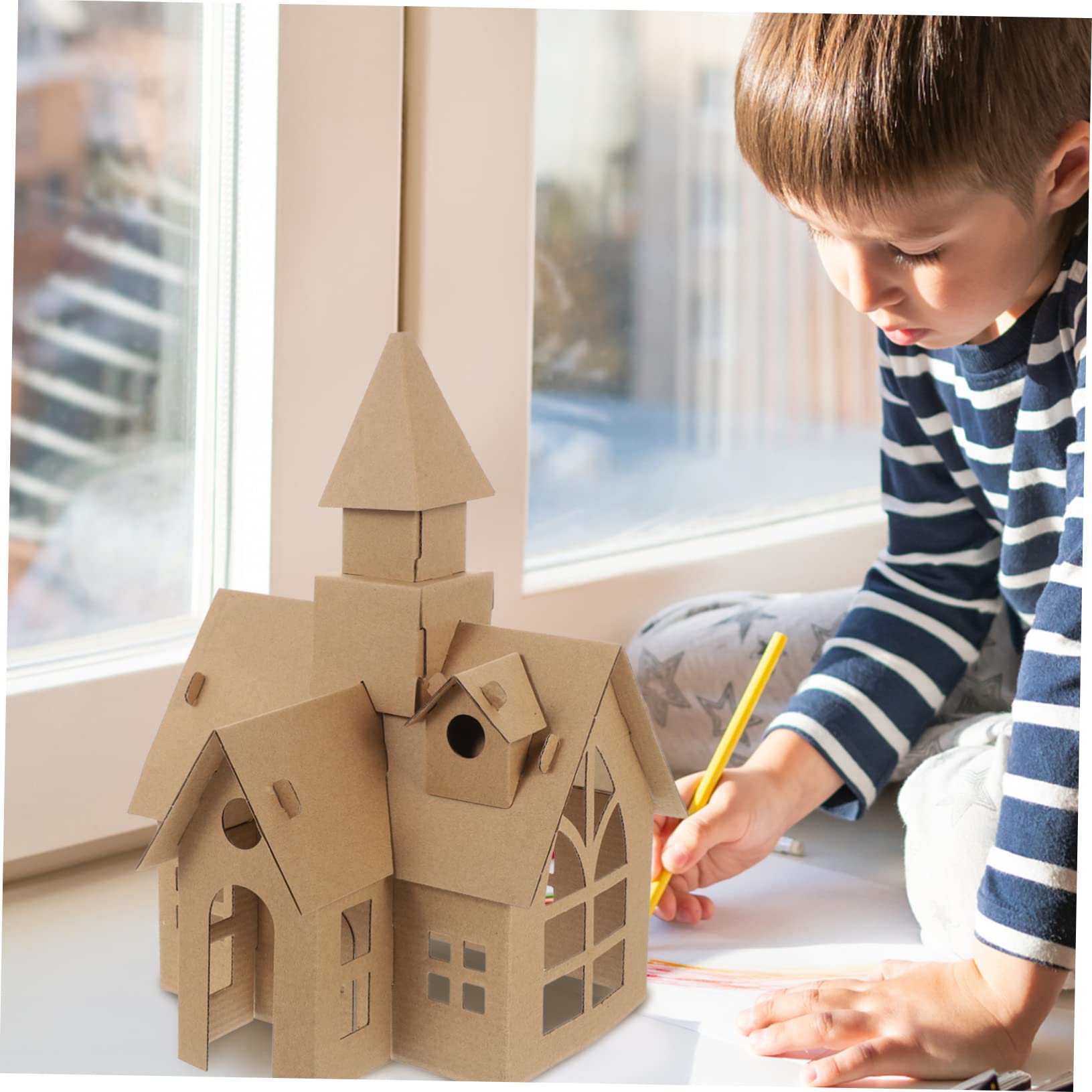 Toddmomy 2 Piezas De Castillos De Bricolaje Para Niños, Juguete Educativo De Construcción Diy, Decoración Creativa Para Navidad o Cumpleaños