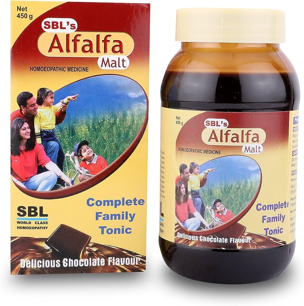 SBLs Alfalfa Malt Energy Stimulant Delicious Chocolate - 450 ML |Pack Of 2| (B0BKVT4NJS) Amazon Price History, Amazon Price Tracker
