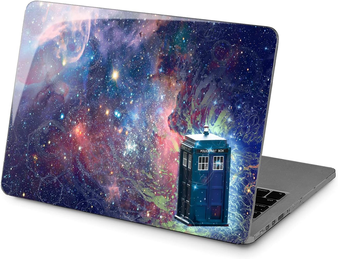 Hard Case Compatible for MacBook Pro 16 14 M3 M2 2023 M1 Pro 13 2022 Air 13 2021 Retina 2020 Mac 11 12 Laptop Police Call Box Doctor Who Galaxy TV Show Design Protective Print Cover Movie