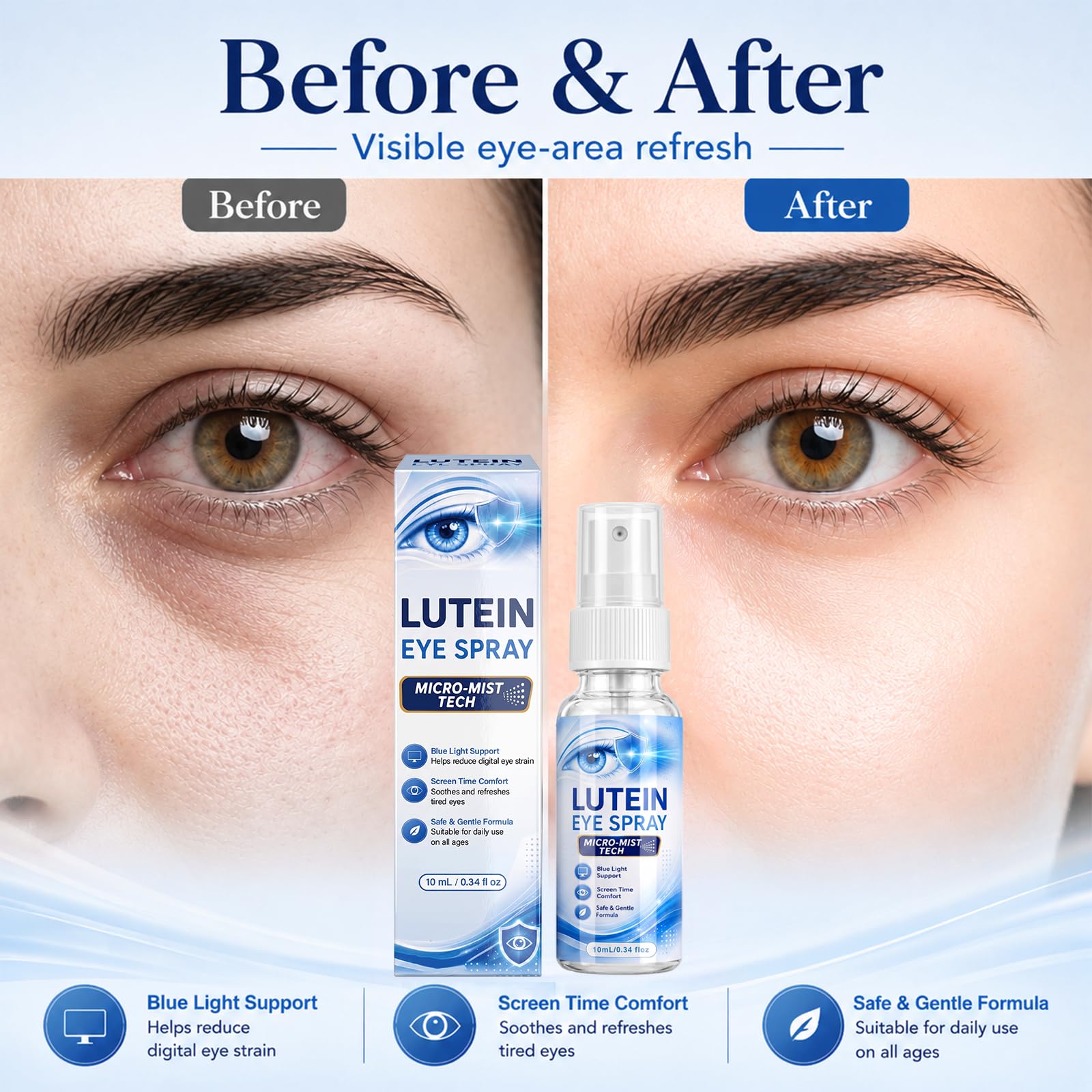 Lutein Eye Spray — Hydrating Mist, Portable for Daily Screen Eye Fatigue Relief — Amazon image 3