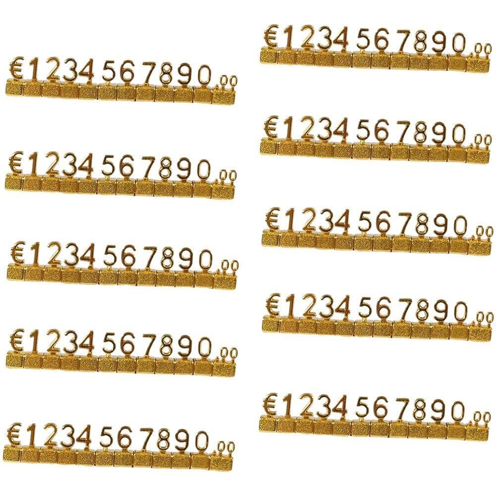 Expositores de precios 3D para vitrinas de tiendas de ropa y estanterías de metal