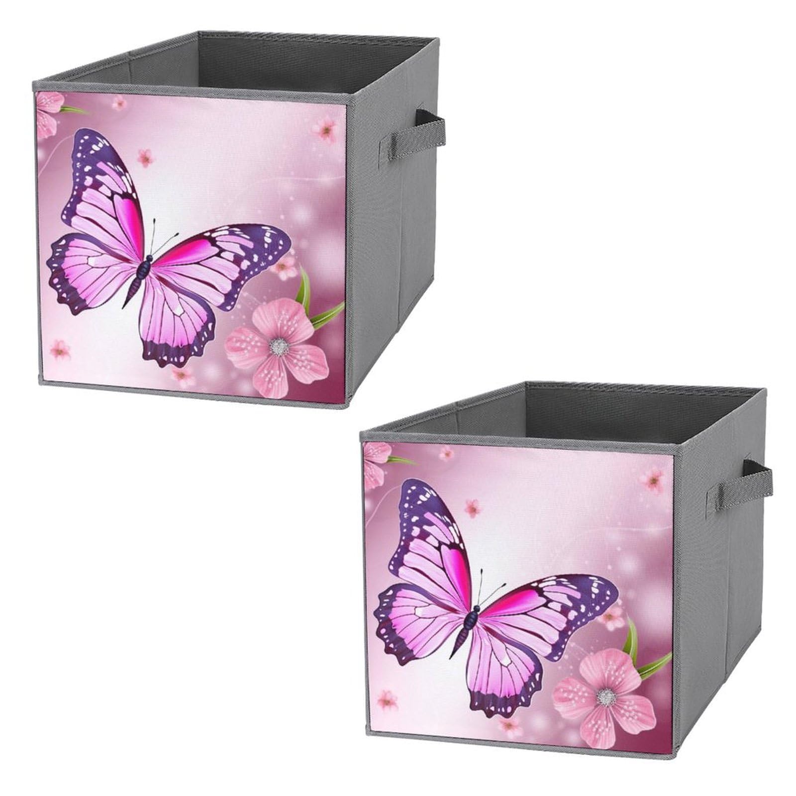 Bac de rangement pliable avec poignées papillon de 27,6 cm pour optimiser l'espace des armoires