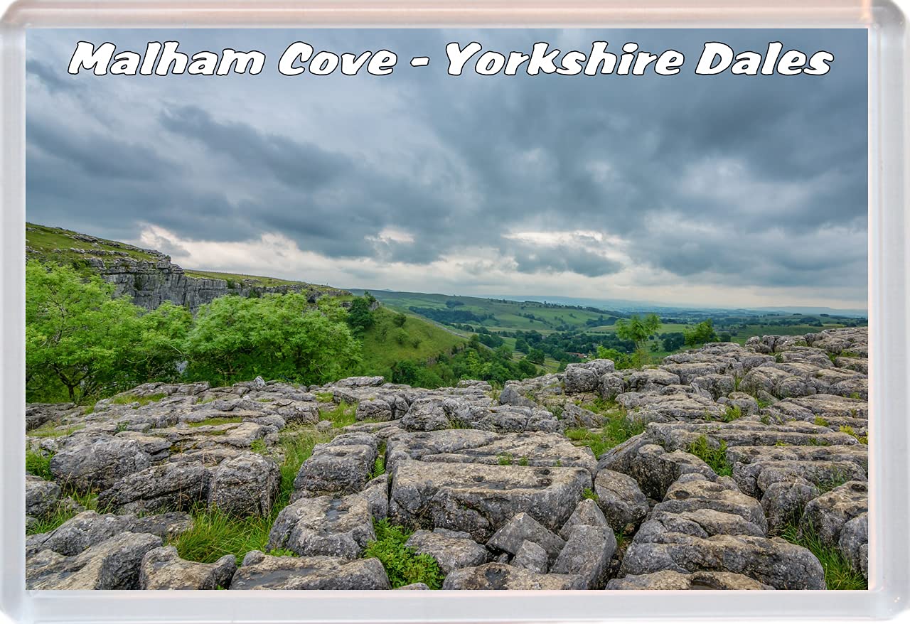 Baked Bean Store Multicolor Malham Cove - Yorkshire Dales - 96 X 67Mm Jumbo Fridge Magnet/Magnets Bbsfhm58