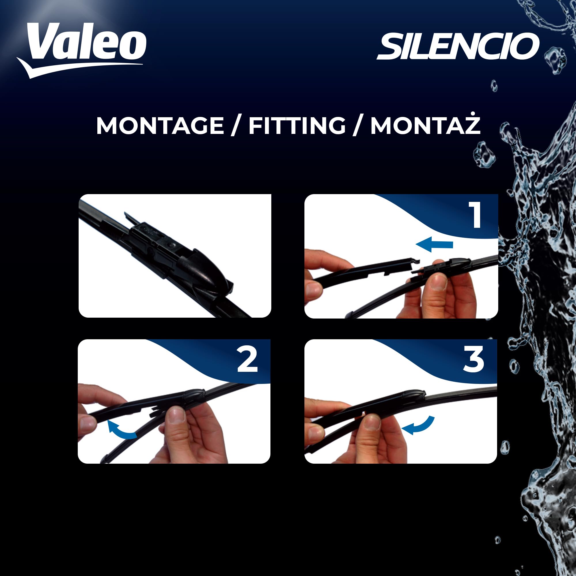 Valeo Silencio Rear Arka Silecek Bmw X1 E84 (2009-2015), Range Rover Velar (2017 ve sonrası), Mercedes GLC X253 (2016-2019) (335 MM) 574580