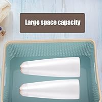 Vista 8 de Cabilock Cestas de tejido de plástico, cestas organizadoras de despensa de escritorio, estantes para organización de cocina, encimeras, escritorios