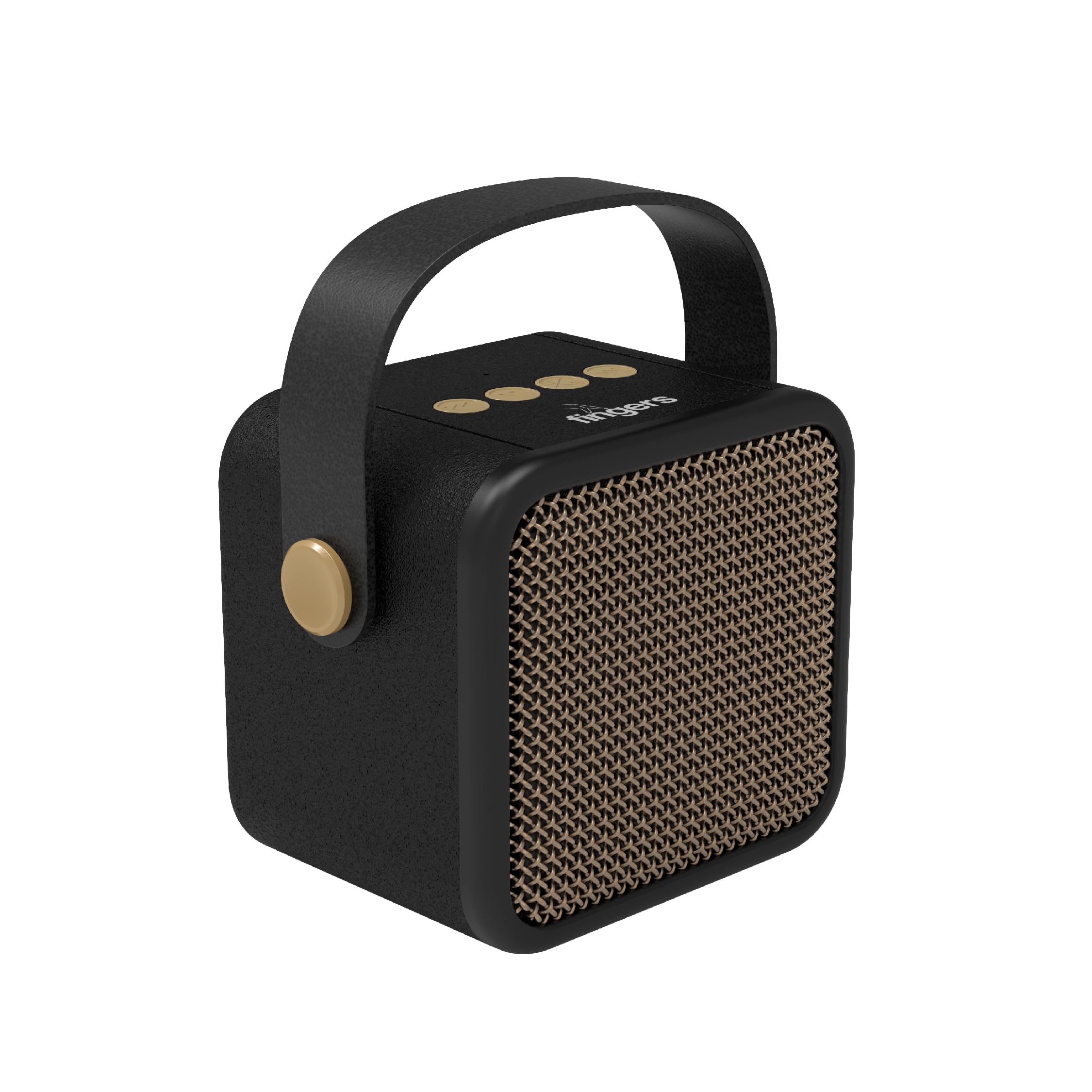 SoundKing Portable Speaker with Magnificent Sound & Bold bass (Bluetooth® | FM Radio | MicroSD | USB | AUX, 12-Hour Playtime, Free Carry Strap, Built-in Mic) - Rich Black