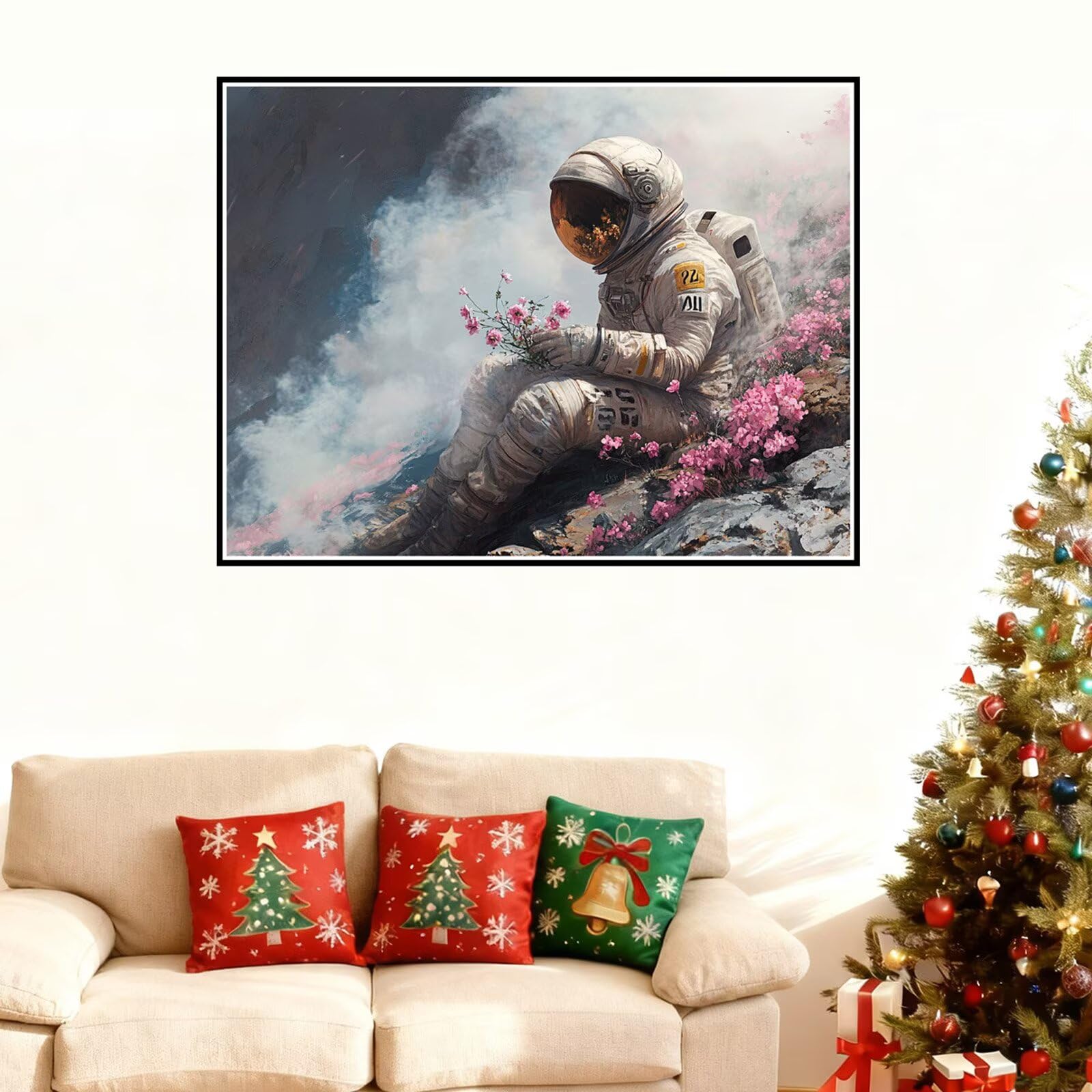 Diament Malarstwo Astronauta Diament Malarstwo Dziecko Kwiat 5D DIY Mozaika Haft Diamentowy Kompletny zestaw, Diament Rzemiosło Kryształowe Cyrkonie Haft krzyżykowy Malarstwo dla dorosłych, Dekoracja