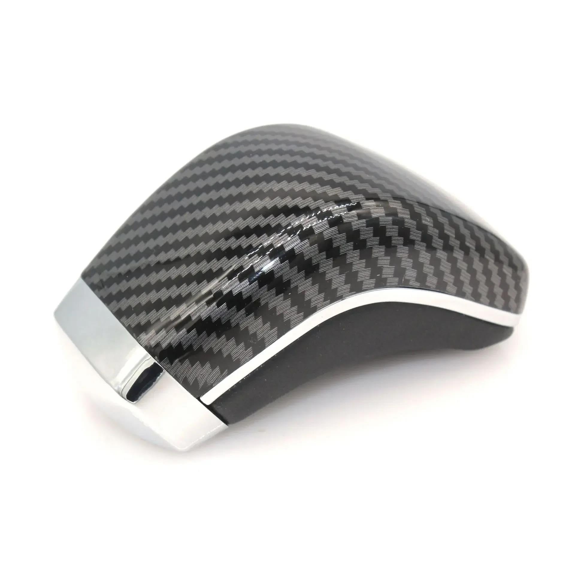Fsozdbbpl Carbon Fiber Pattern Automotive Parts Automatic At Leather Car Shift Gear Knob Lever Gaitor Boot Cover For Lexus For Mark X For Reiz X120 2004-2009(Carbon Fiber Pattern)