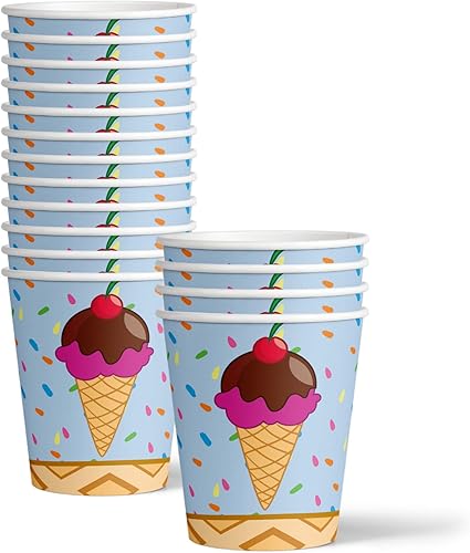 Miniatura 3 de Heladería Suministros para fiesta de cumpleaños – Decoraciones de fiesta de helado – Suministros para fiesta de helado – Suministros para fiesta de