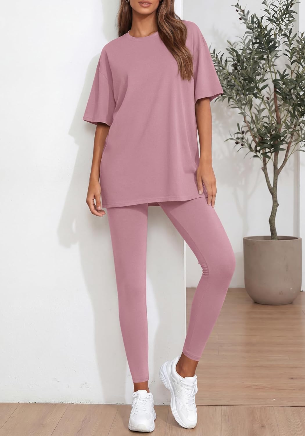 BTFBM Two Piece Lounge Set Women 2026 Spring Casual Oversized Shirts Leggings Matching Workout Airport Travel Outfits - Image 4