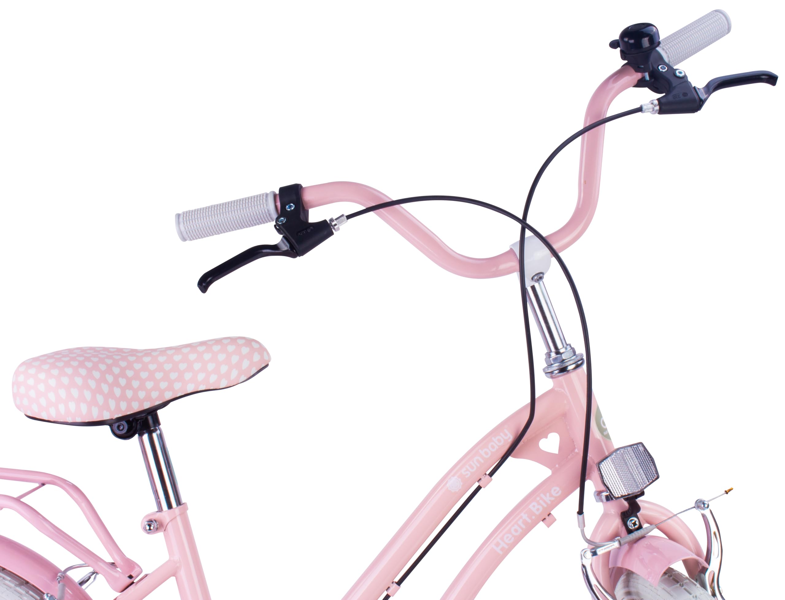Vélo Fille Sun Baby Heart 20/24 Pouces 6-12 Ans V-Brake Porte-Bagages