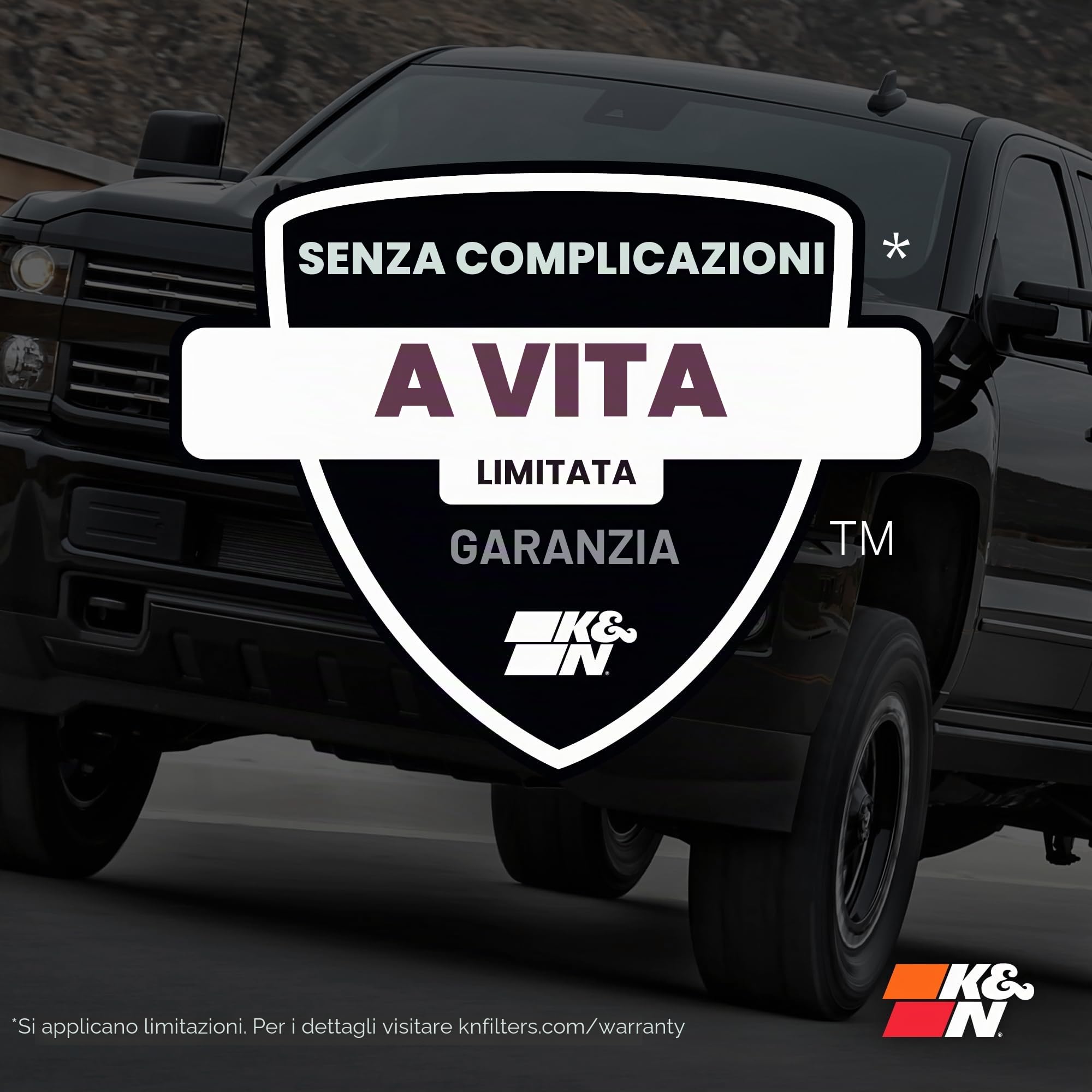 K&N 33-2247 Filtri Aria Sostitutivi Auto, Lavabile e Riutilizzabile