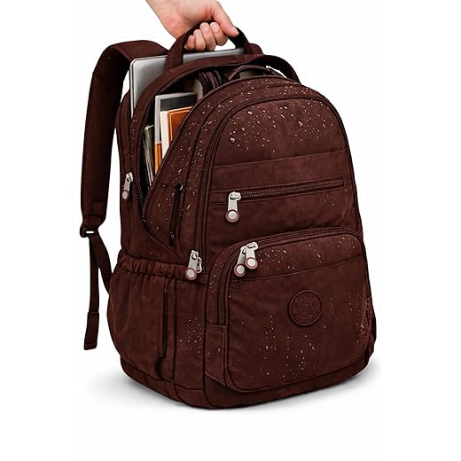 Mochila Grande 30L Nylon Impermeável Feminina Masculina Escolar Juvenil Notebook 15" — Mochila Preta Resistente com Múltiplos Bolsos, Leve, Casual e Reforçada para Escola e Viagens