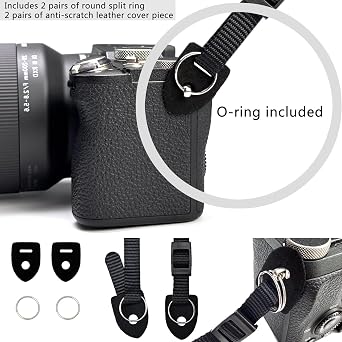 Camera Neck Strap/Thin Camera Strap or Binoculars Strap Black