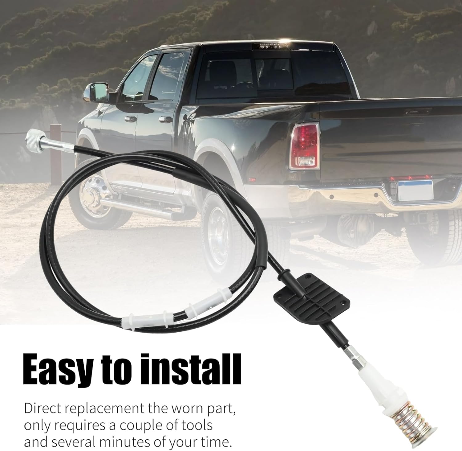 25050-22G01 Black Speedometer Cable, Replacement for Big-M Pickup Replacement for Navara D21 Ute Replacement for Hardbody D21 Pickup