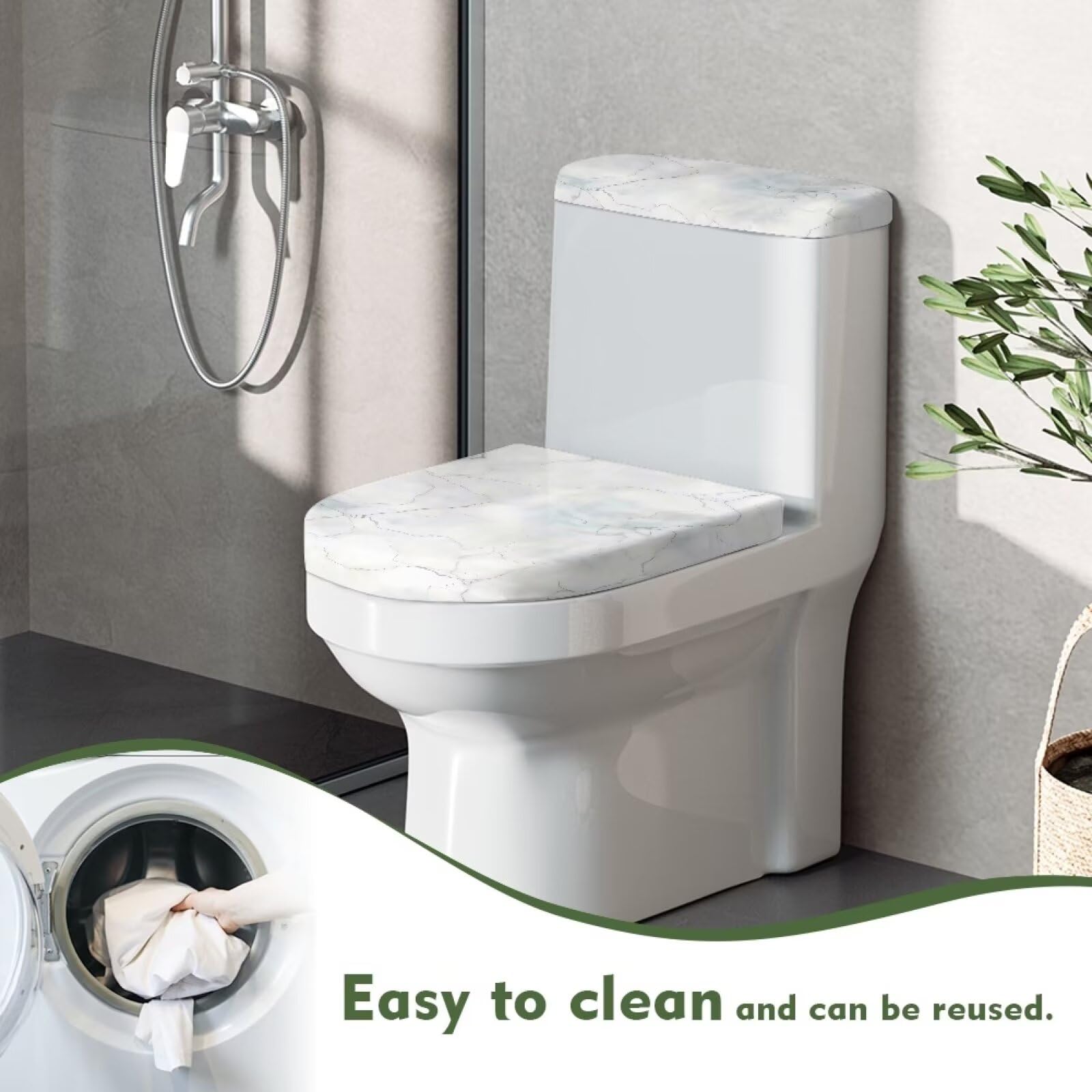 Toilet Seat Lid Cover Pack Of 2, For Bathroom Home Indoor