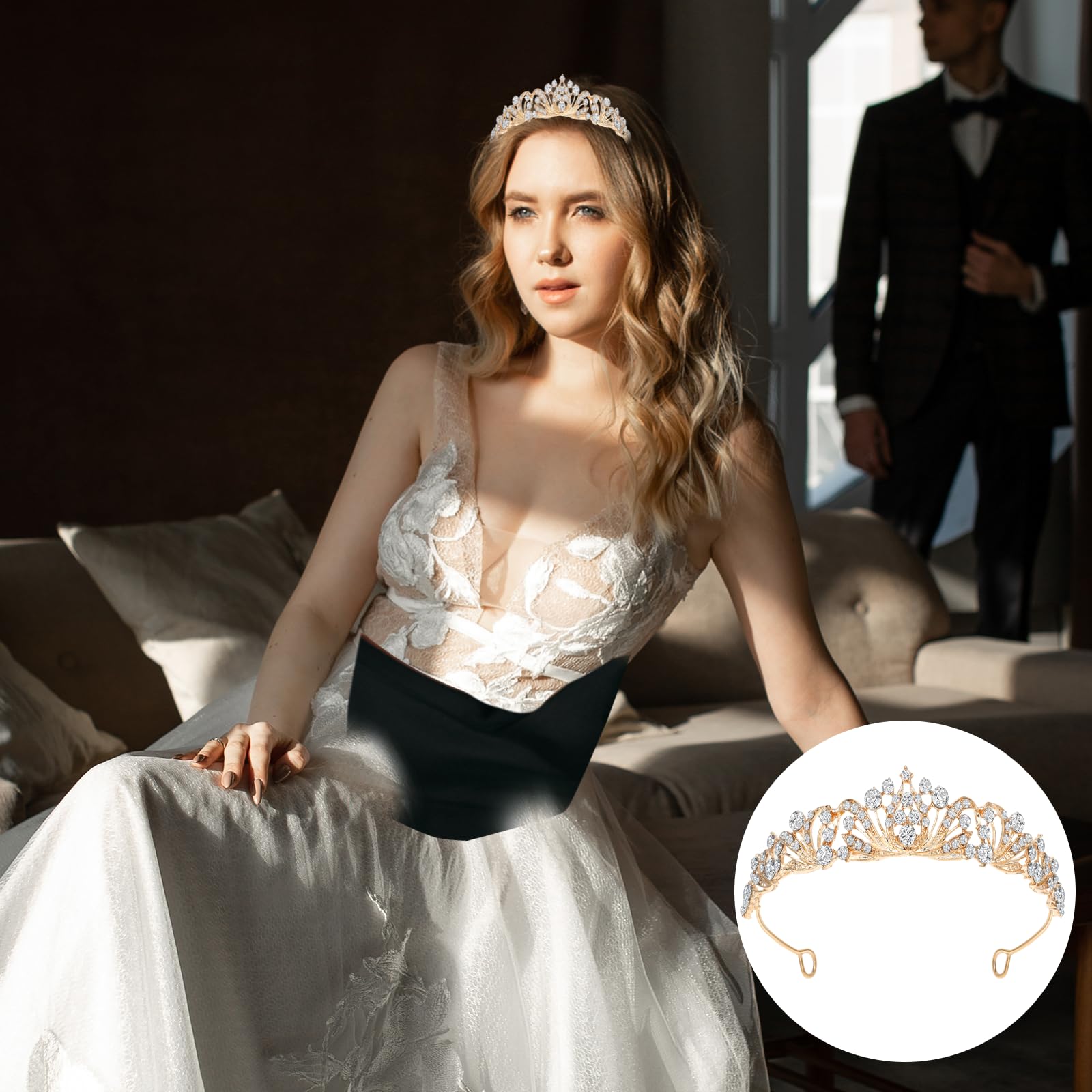 Korona księżniczki, tiara, kryształowy diadem, ozdoba do włosów, opaska na czoło, bal absolwentów, uroczystości, imprezy, Walentynki