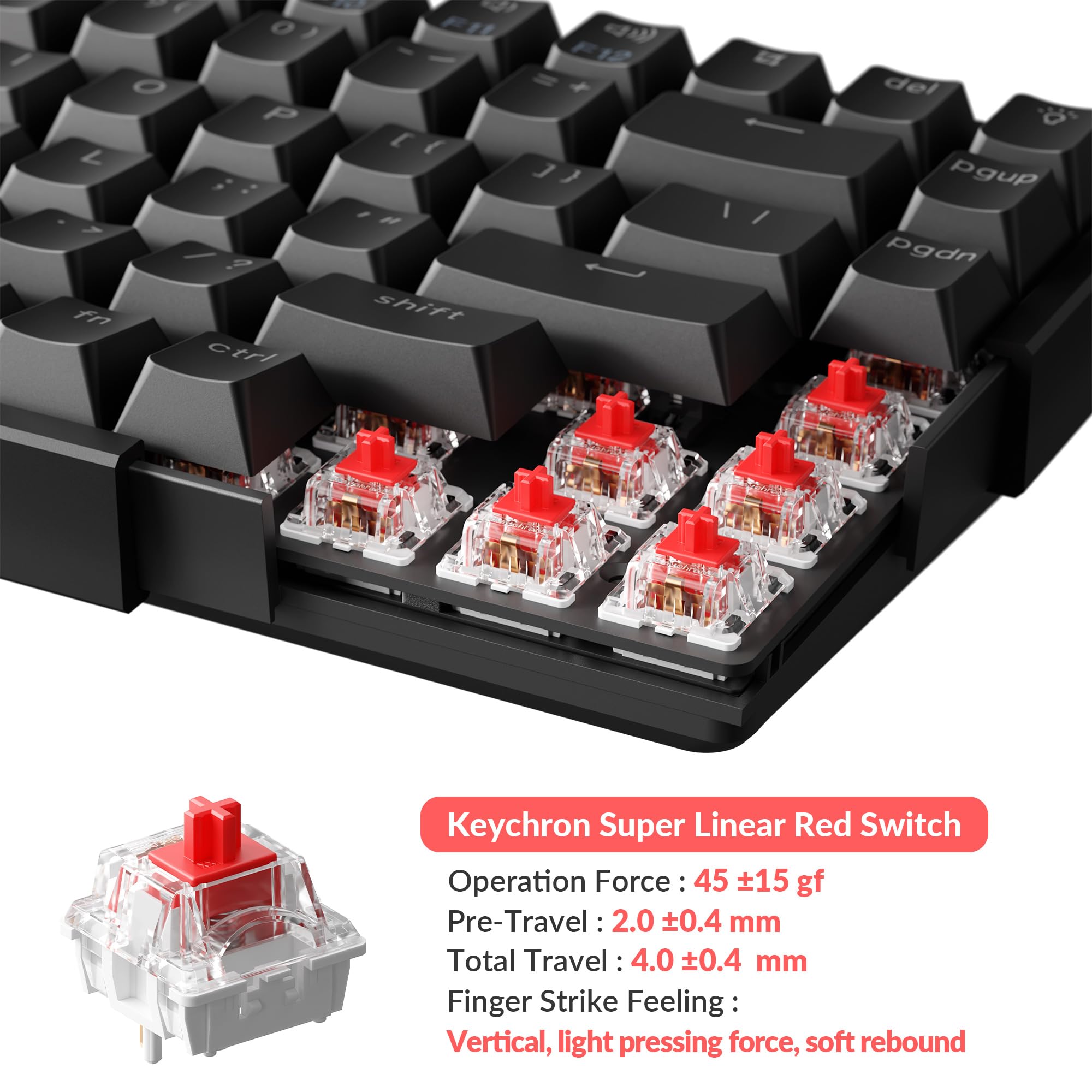 Amazon.com: Keychron Super Switch - 110PCS Red Linear Mechanical