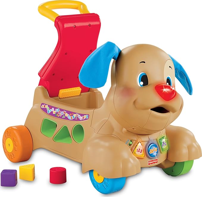 Fisher-Price Baby & Toddler Toy Laugh & Learn Stride-to-Ride Puppy Walker & Ride-On with&hellip;