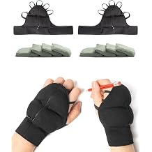 Weighted Gloves for Shivering Adjustable Hand Gloves Stability Aid for Parkinson's Hand Tremors Improved Grip and Writing Support for Elderly Set Small
