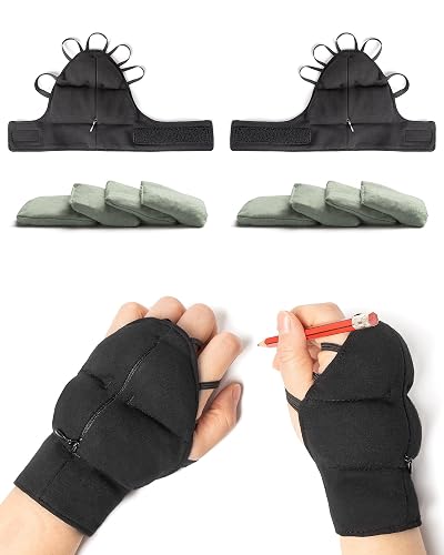 Weighted Gloves for Tremors-Adjustable Hand Gloves Stability Aid for Parkinson's