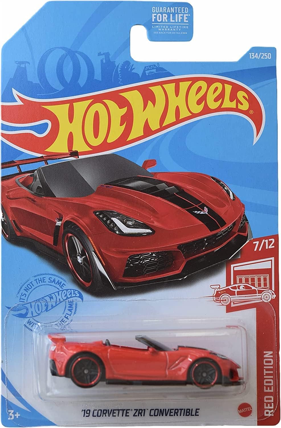 Hot Wheels '19 Corvette ZR1 Convertible, [red] 134/250 Red Edition 7/12