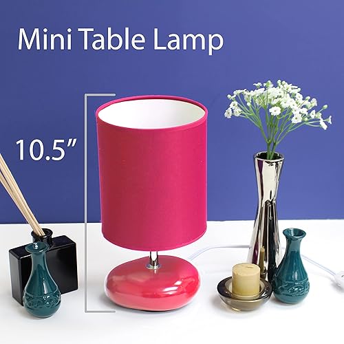 Miniatura 5 de Lámpara pequeña con piedra Simple Designs LT2005-GRN Stonies, color verde, Rosado, LT2005-PNK, 40.00watts, 110 volts