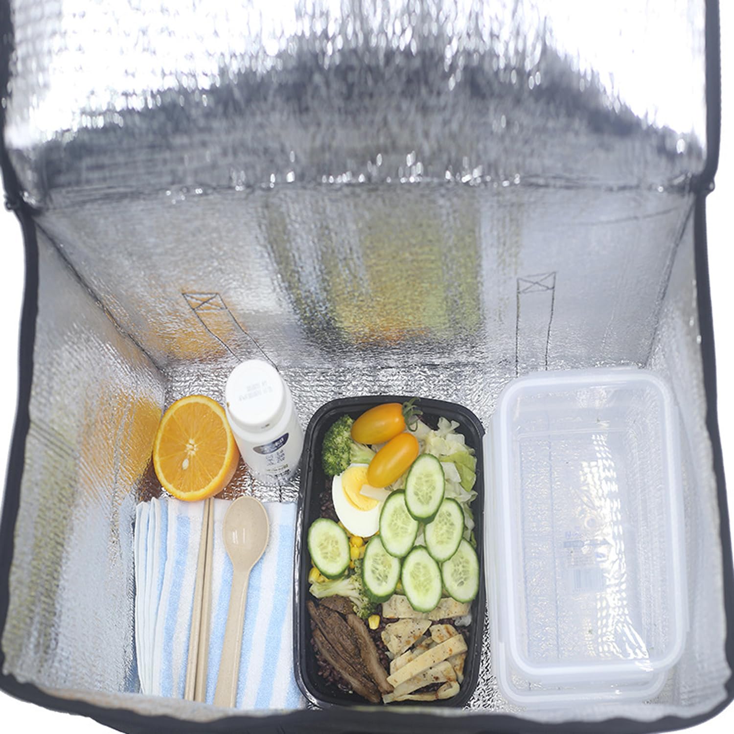 Bolsas De Hielo La Compra, Bolsa Térmica Plegable, Bolsa De Alimentos Aislada, Bolsas De Picnic Plegable, Bolsa De Almuerzo Grande Reutilizable, para Picnics, Fiestas, Camping, Playa (41*33**26 cm)