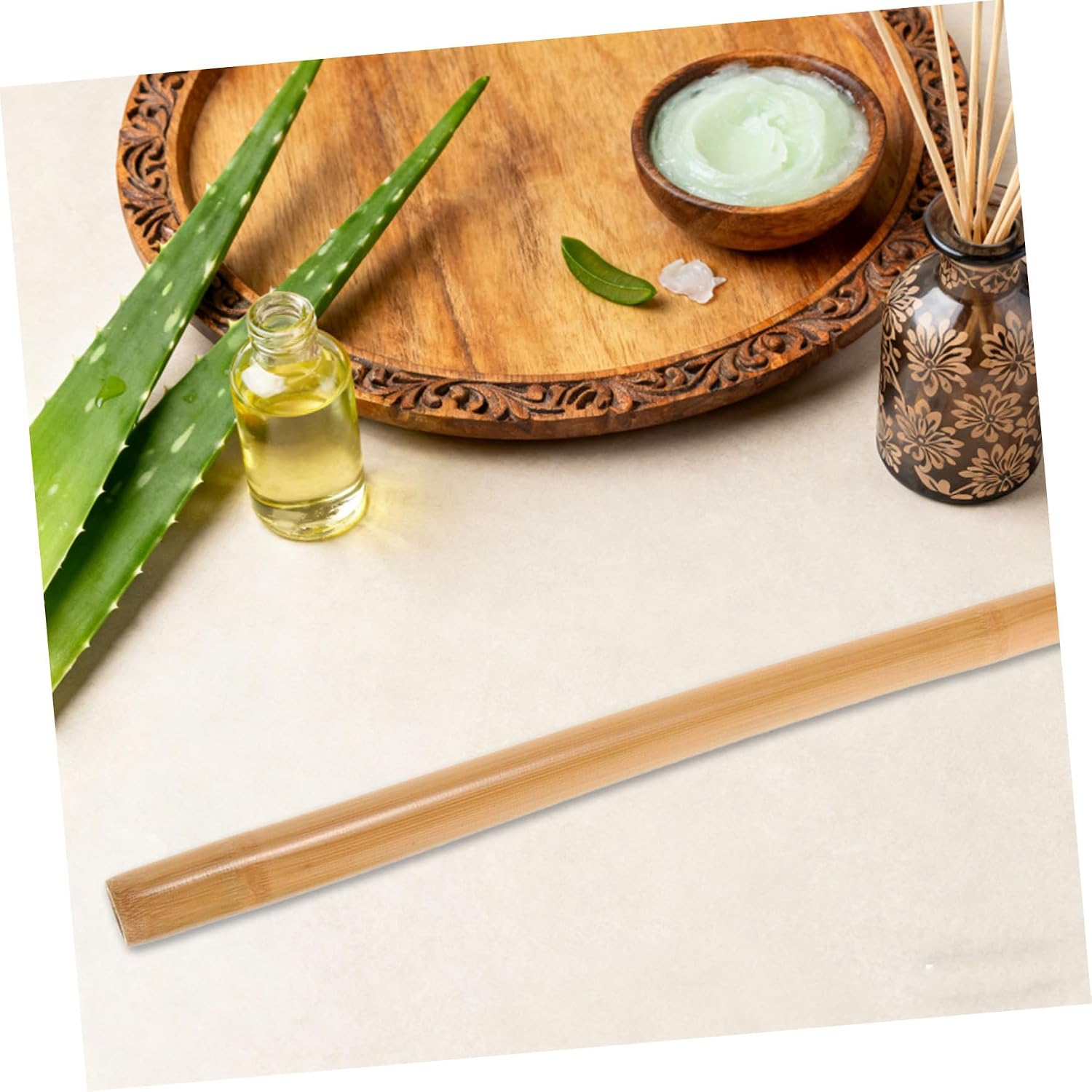 Massage Stick Roller for Muscle Relaxation and Gua Sha Therapy, 42cm X 2.5cm Natural Wood Tool for Neck, Shoulder, Back Massage and Full Body Care with Box