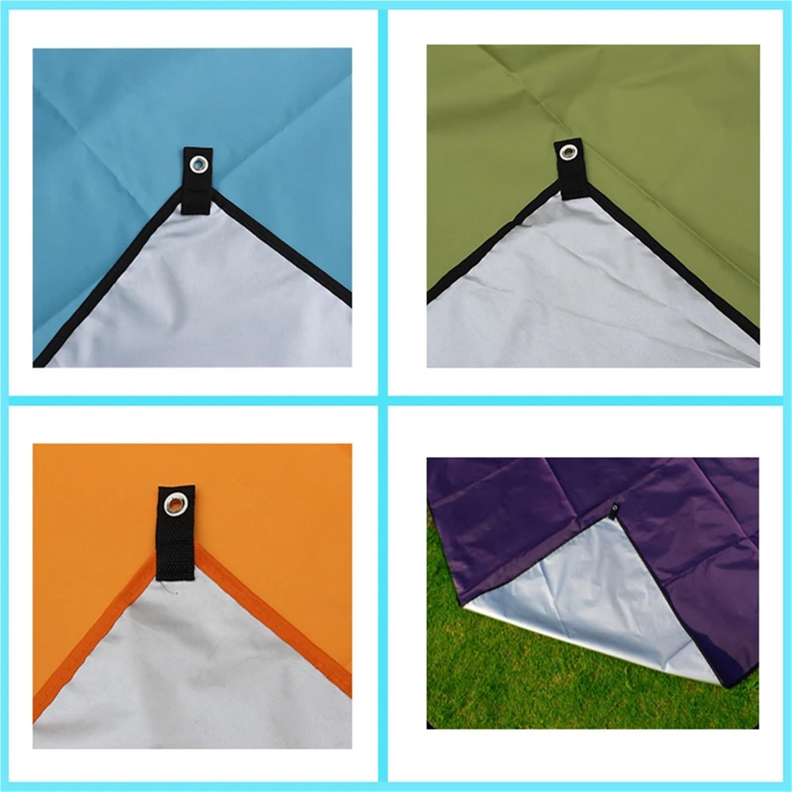 Teli per Tende da Campeggio 2 Pezzi Tende Tarp Pioggia Parasole Amache Riparo Campeggio Sopravvivenza Amache all'aperto Riparo Tende da Picnic Copertura a baldacchino(Orange)