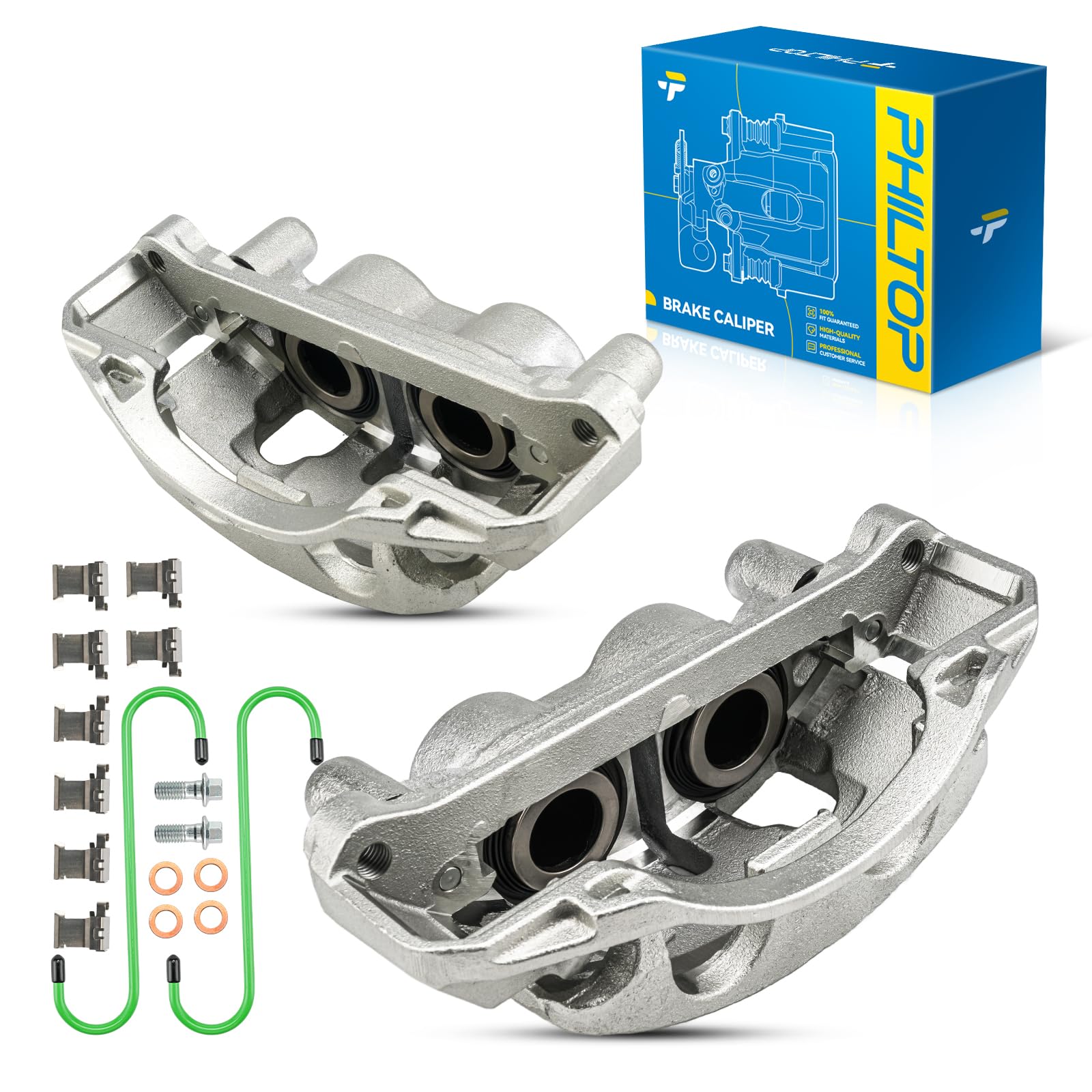 PHILTOP Brake Caliper Front Fit for 2011-2019 Chevrolet Silverado 2500 HD